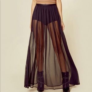 Jetset Diaries Ara Maxi Skirt in Black